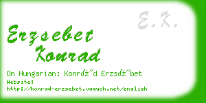 erzsebet konrad business card